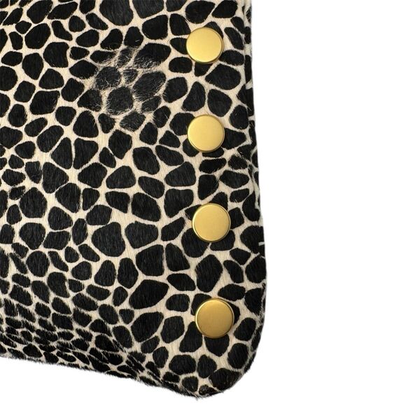 Hammitt VIP Medium Dapple Calf Hair Crossbody Black White Brushed Gold - Picture 11 of 16